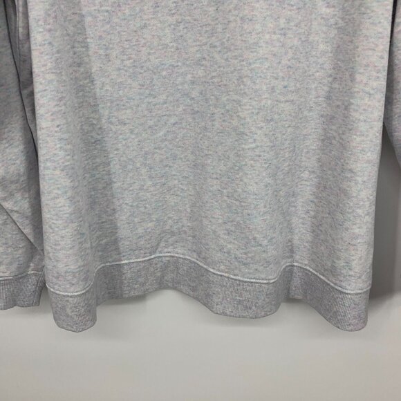 St. Johns Bay Sweatshirt Classic Gray Spacedye Pullover NWT - Picture 4 of 8